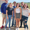 2021 Wesclin Homecoming
Underclass Attendants
Front row from left: Grace Travous, Danielle Rakers, and Meadow
Hatter. Back row from left: Dylan Kreke, Kade Radloff, and
Wyatt Brown. Homecoming details on front page.